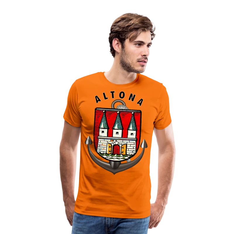 Männer Fashion Hamburg ALTONA T-Shirt Rundhals Unisex Streetwear