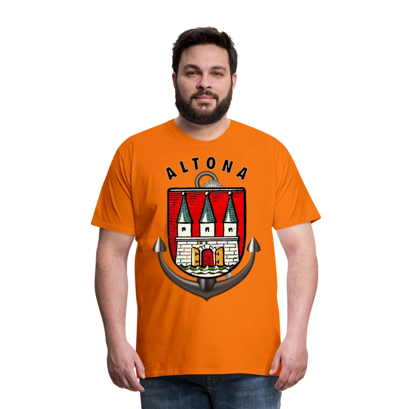 Männer Fashion Hamburg ALTONA T-Shirt Rundhals Unisex Streetwear
