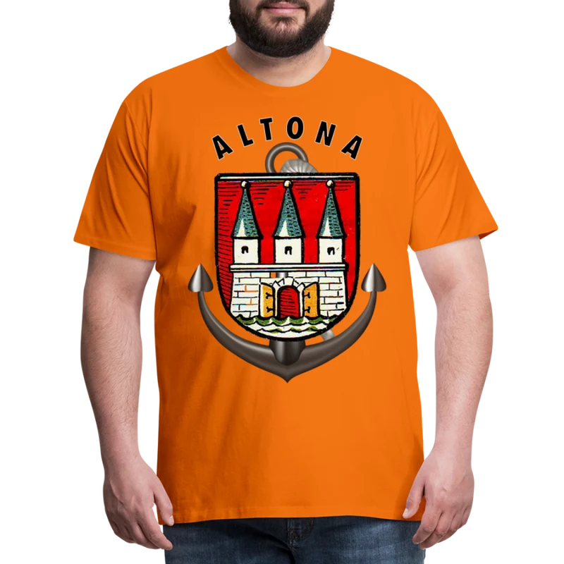 Männer Fashion Hamburg ALTONA T-Shirt Rundhals Unisex Streetwear
