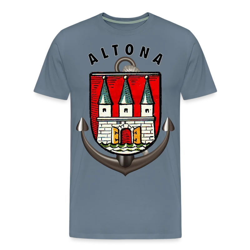 Männer Fashion Hamburg ALTONA T-Shirt Rundhals Unisex Streetwear