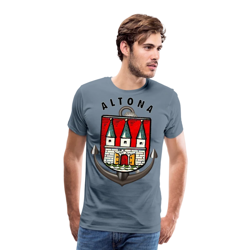 Männer Fashion Hamburg ALTONA T-Shirt Rundhals Unisex Streetwear