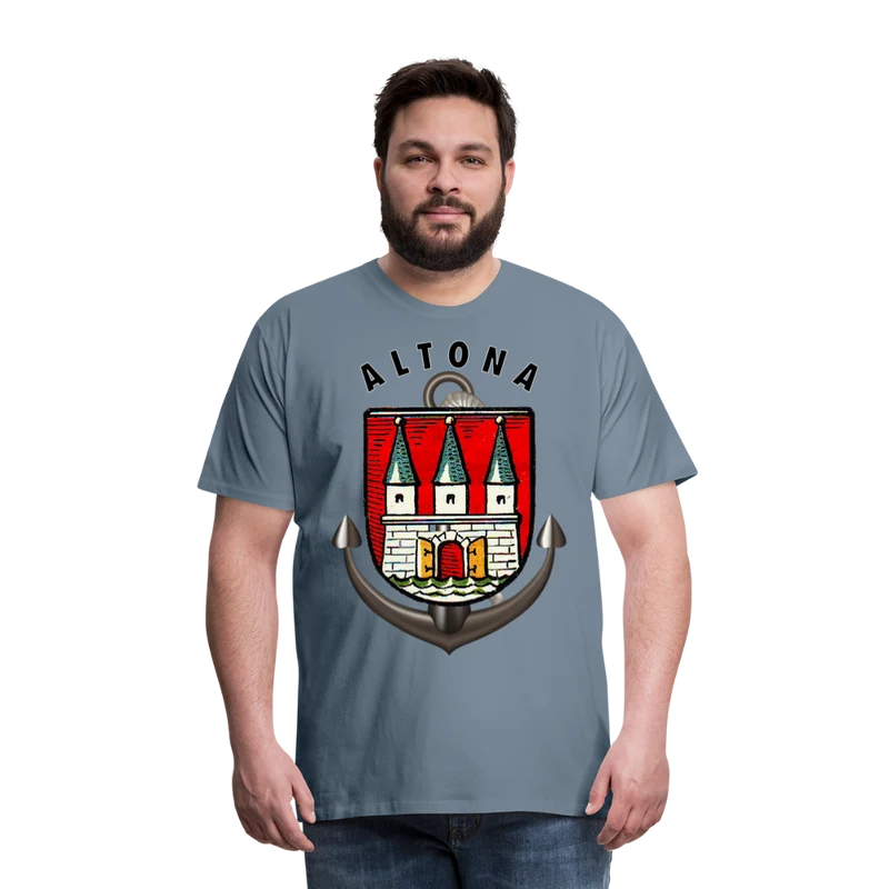 Männer Fashion Hamburg ALTONA T-Shirt Rundhals Unisex Streetwear