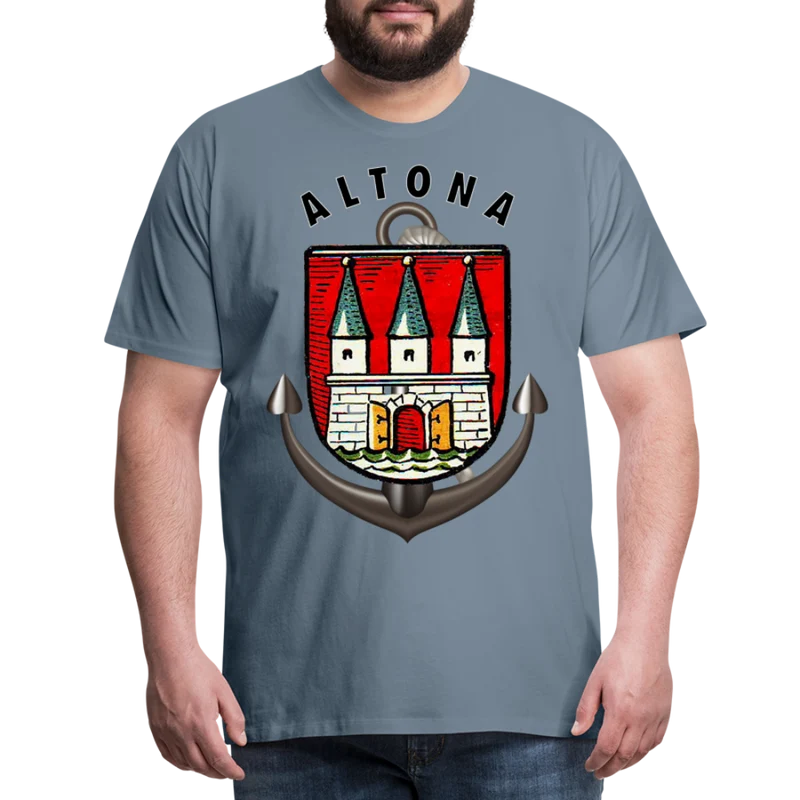 Männer Fashion Hamburg ALTONA T-Shirt Rundhals Unisex Streetwear