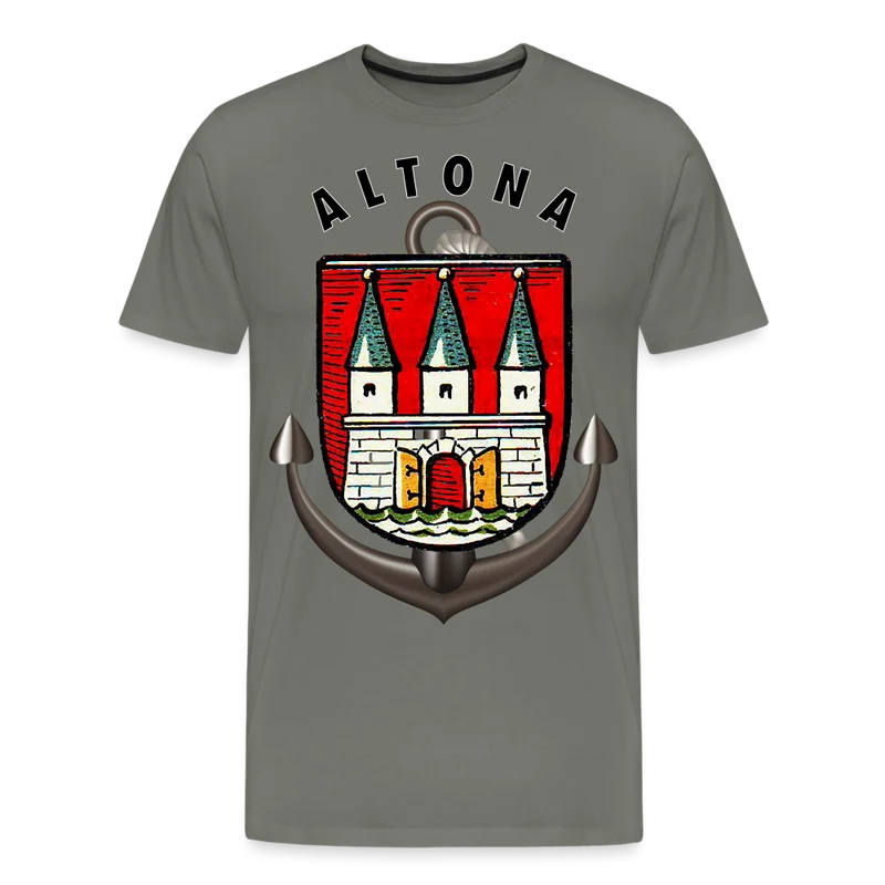 Männer Fashion Hamburg ALTONA T-Shirt Rundhals Unisex Streetwear