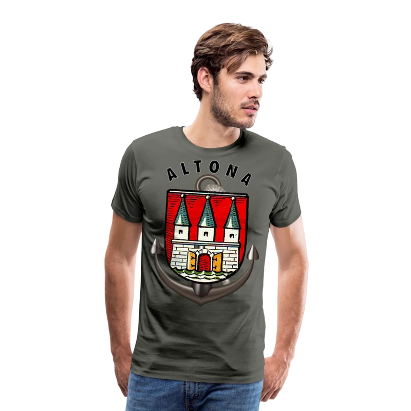 Männer Fashion Hamburg ALTONA T-Shirt Rundhals Unisex Streetwear