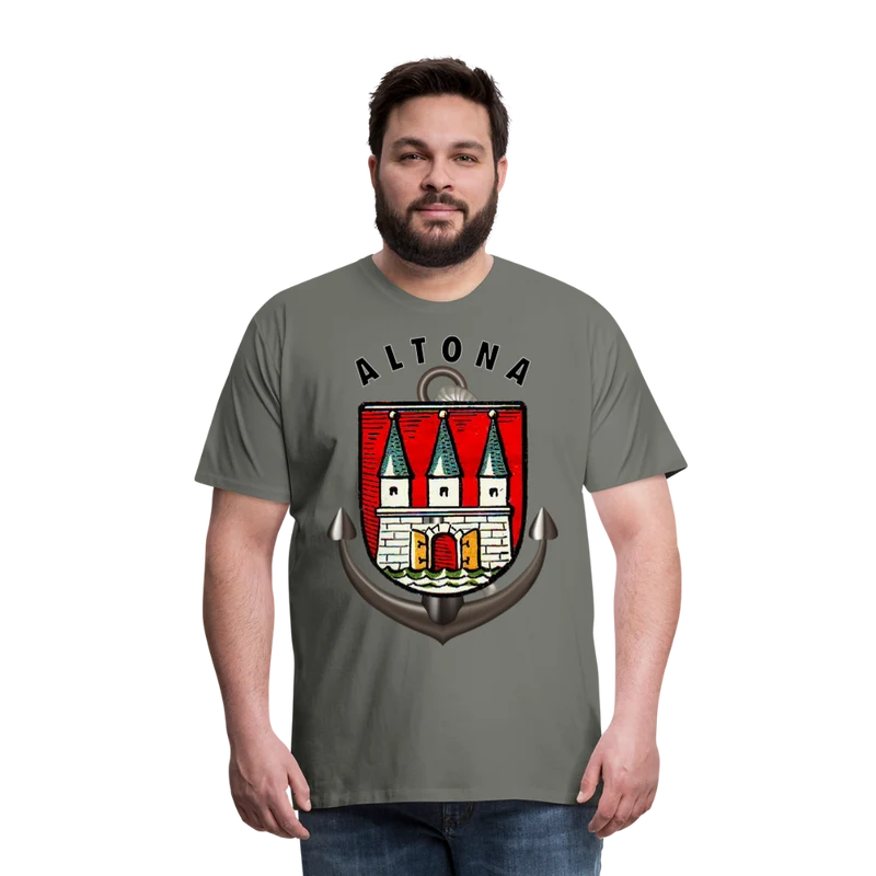 Männer Fashion Hamburg ALTONA T-Shirt Rundhals Unisex Streetwear