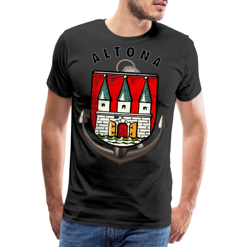 Männer Fashion ALTONA T-Shirt Rundhals Unisex Streetwear