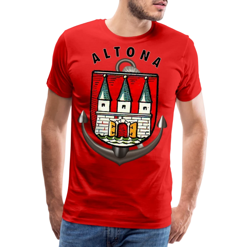 Männer Fashion ALTONA T-Shirt Rundhals Unisex Streetwear