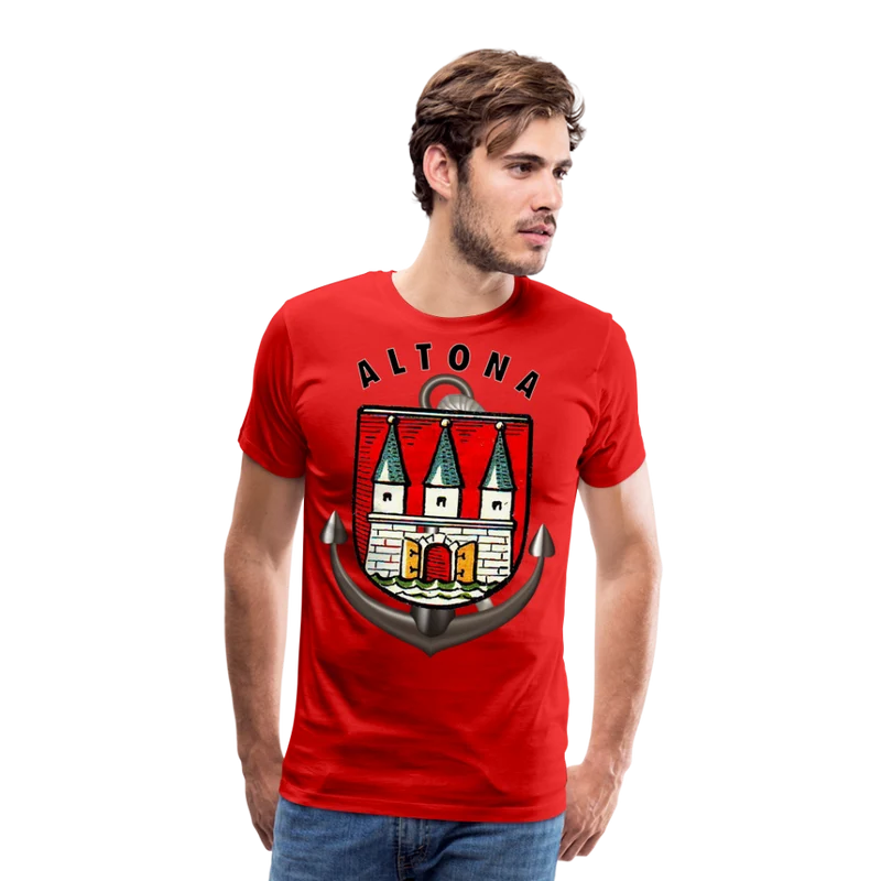 Männer Fashion ALTONA T-Shirt Rundhals Unisex Streetwear