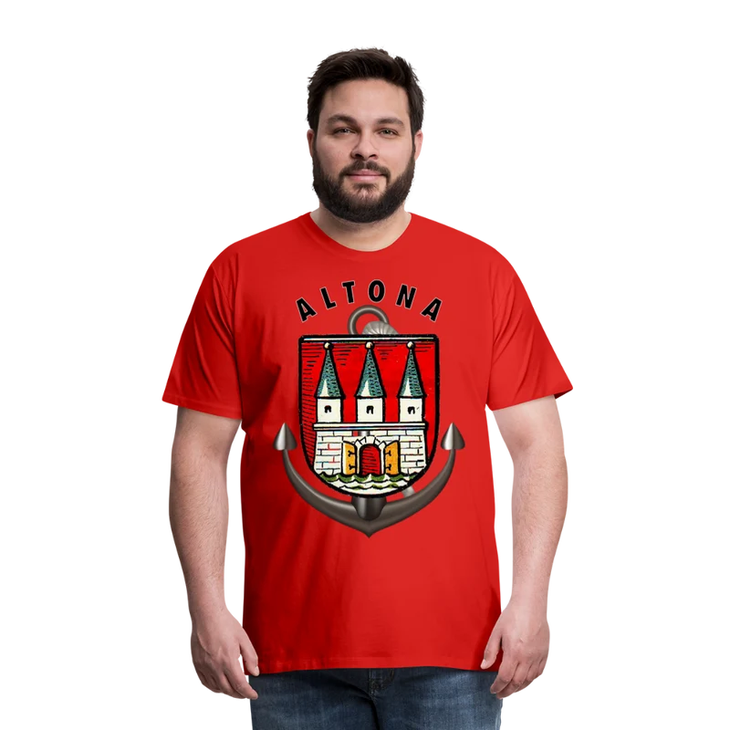 Männer Fashion ALTONA T-Shirt Rundhals Unisex Streetwear