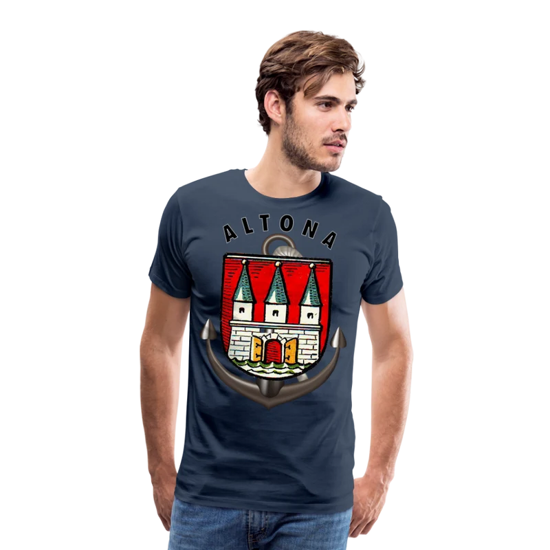 Männer Fashion ALTONA T-Shirt Rundhals Unisex Streetwear