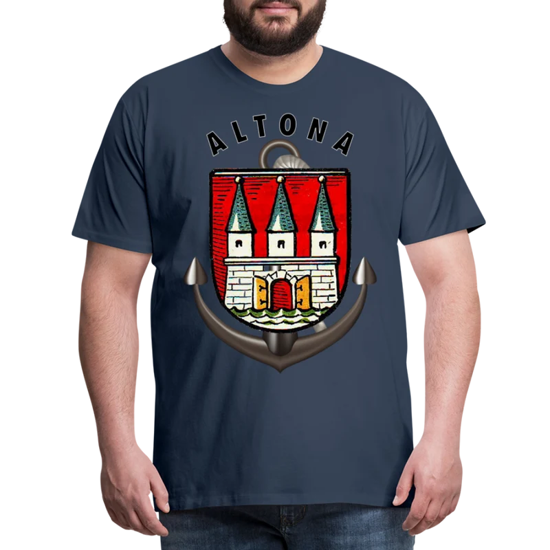 Männer Fashion ALTONA T-Shirt Rundhals Unisex Streetwear