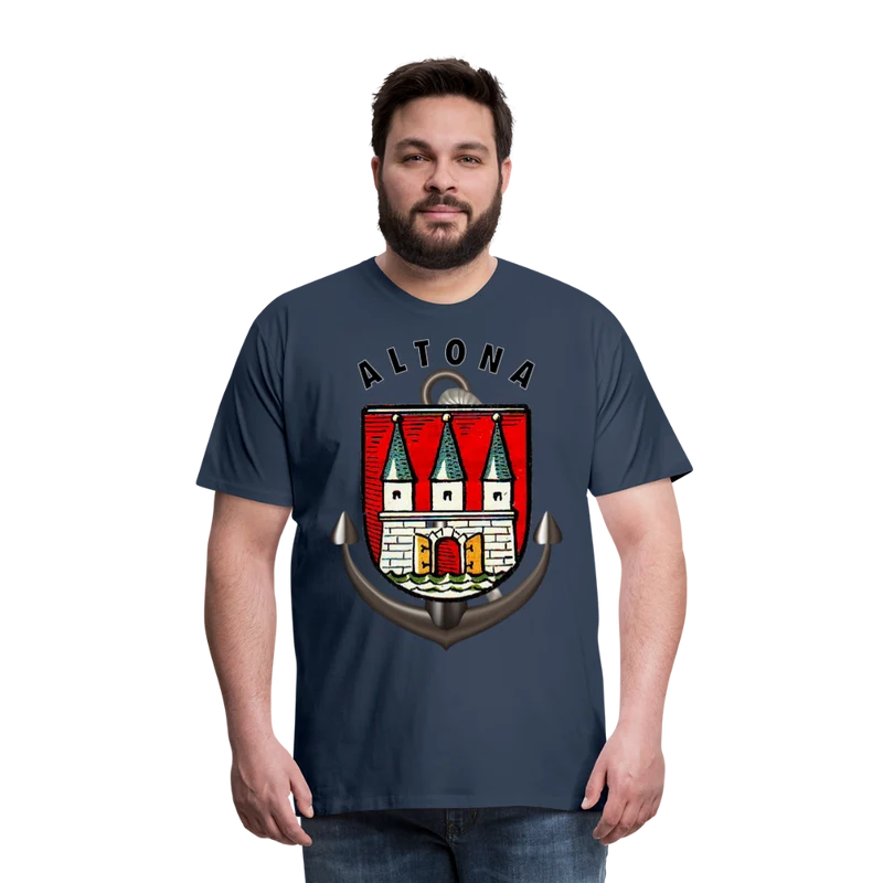 Männer Fashion ALTONA T-Shirt Rundhals Unisex Streetwear