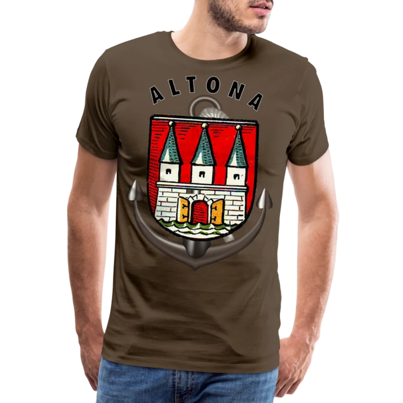 Männer Fashion ALTONA T-Shirt Rundhals Unisex Streetwear