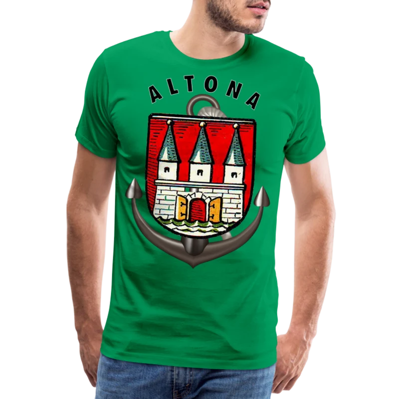 Männer Fashion ALTONA T-Shirt Rundhals Unisex Streetwear