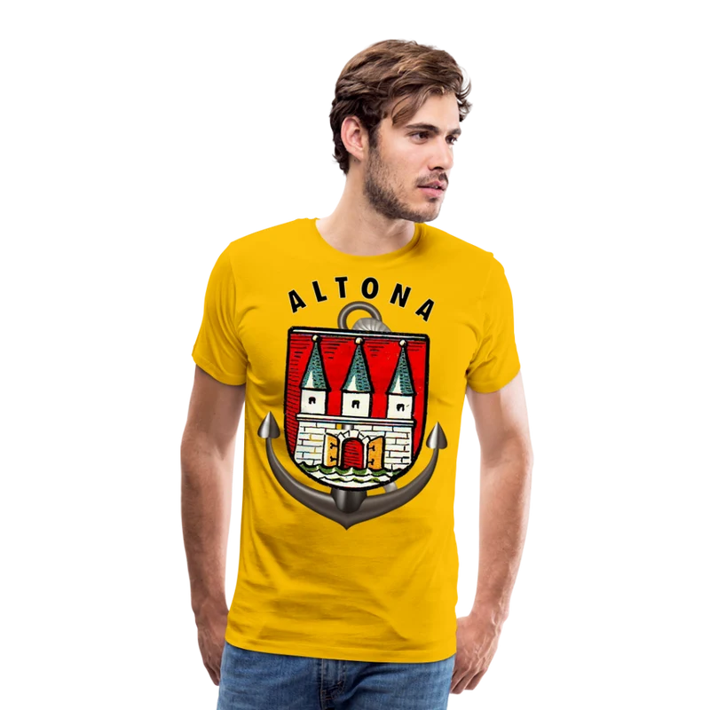 Männer Fashion ALTONA T-Shirt Rundhals Unisex Streetwear