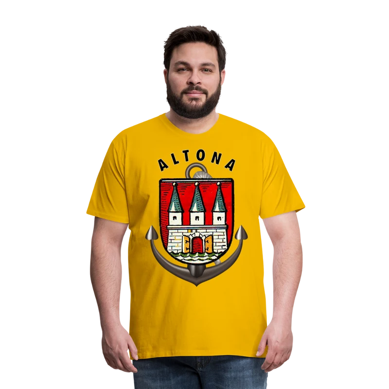 Männer Fashion ALTONA T-Shirt Rundhals Unisex Streetwear