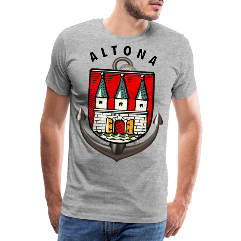 Männer Fashion ALTONA T-Shirt Rundhals Unisex Streetwear