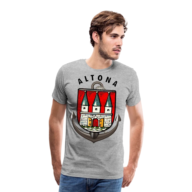 Männer Fashion ALTONA T-Shirt Rundhals Unisex Streetwear