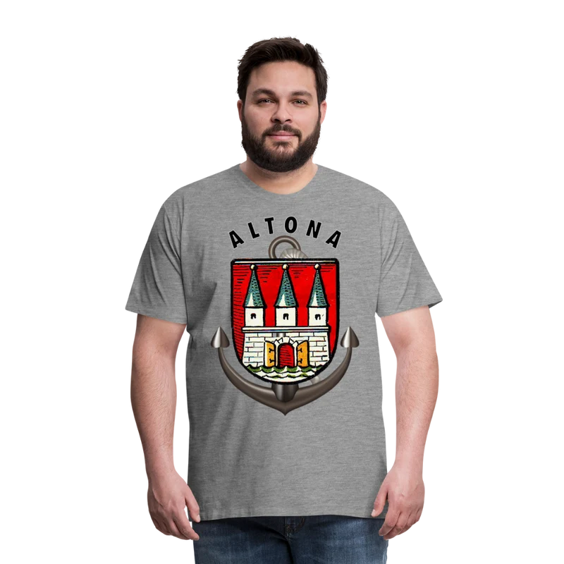 Männer Fashion ALTONA T-Shirt Rundhals Unisex Streetwear