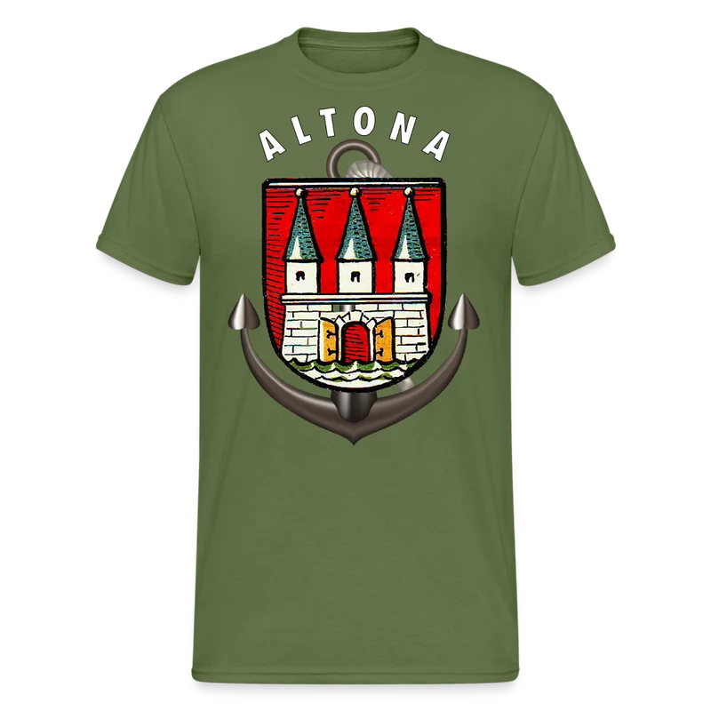 Männer Fashion ALTONA T-Shirt Rundhals Unisex Streetwear