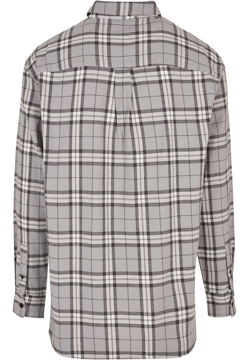 UC Long Oversized Grey Check Shirt