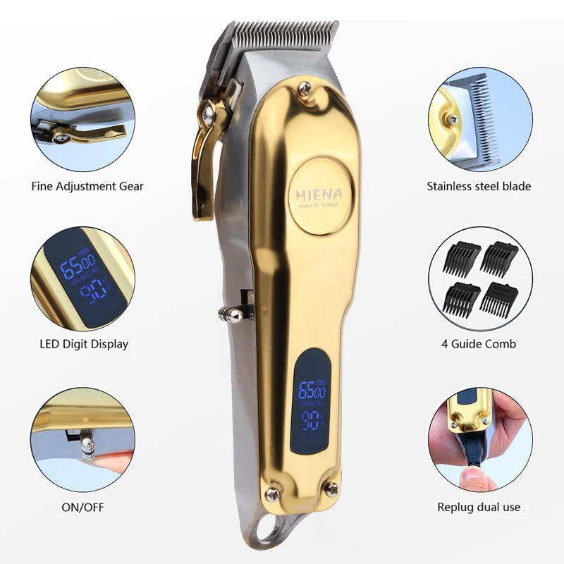 Profi Haarschneidemaschine Haarschneider Rasierer Hair Clipper Bart Trimmer Akku NEU