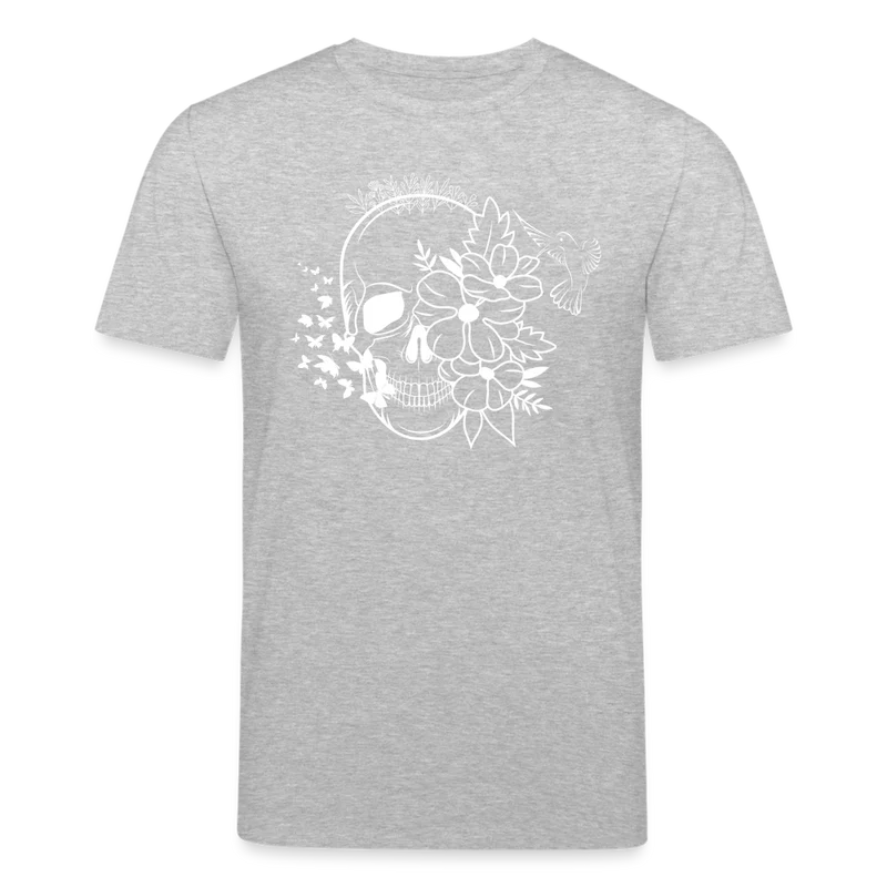 Männer Bio-T-Shirt von Stanley & Stella Skull Blumen