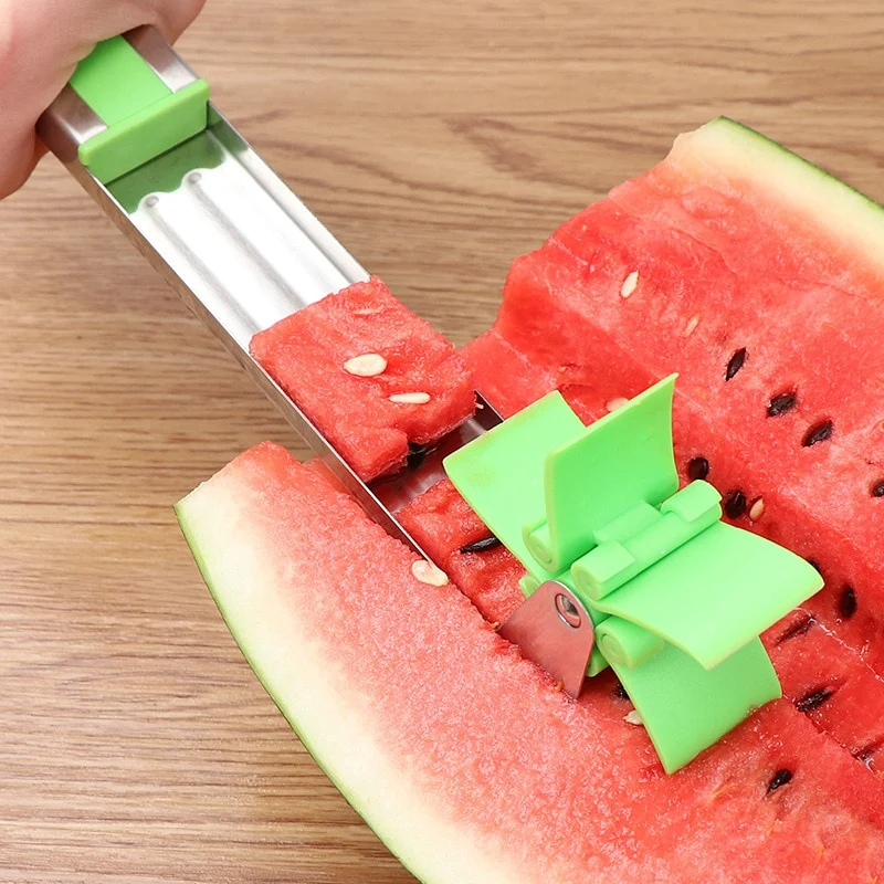 Wassermelonen-Schneider-Windmühlen-Form-Plastikhobel zum Schneiden Edelstahl