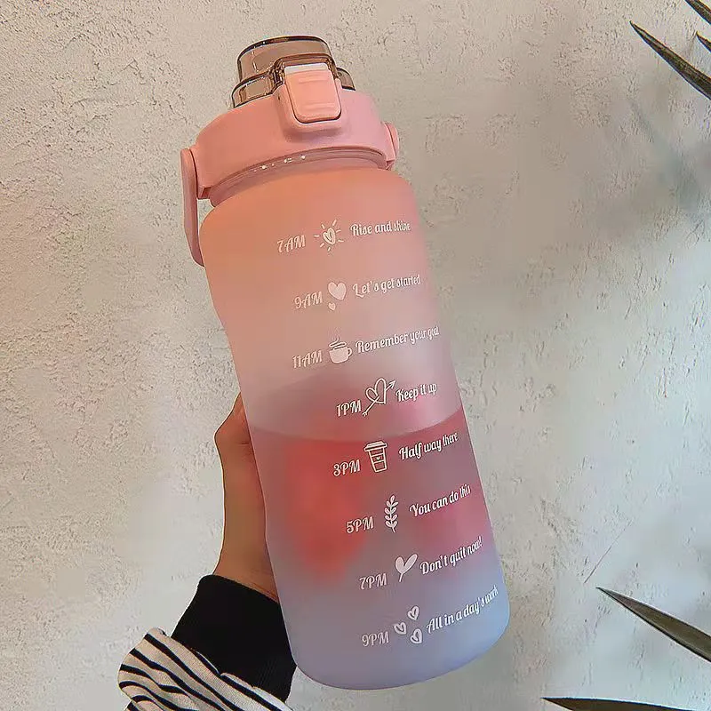 2L Trinkflasche Sportflasche Wasserflasche Getränkeflasche BPA-frei Tritanflasche