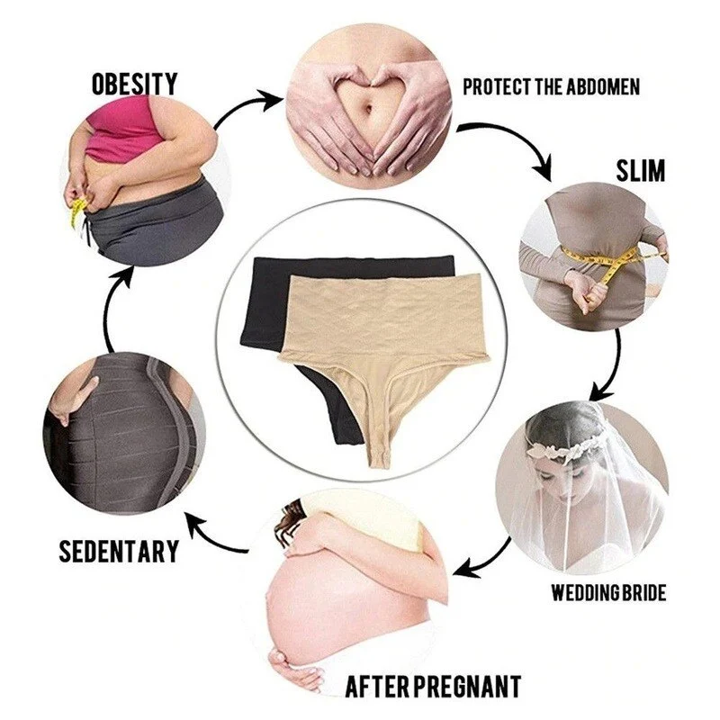 Seamless Shapewear Miederslip Form-Slip Bauchweg Slip Miederhose Tanga