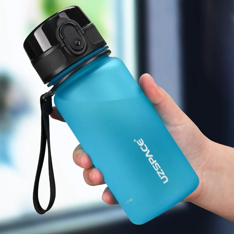 UZSPACE 350ML Trinkflasche Sportflasche Wasserflasche Getränkeflasche BPA-frei Tritanflasche