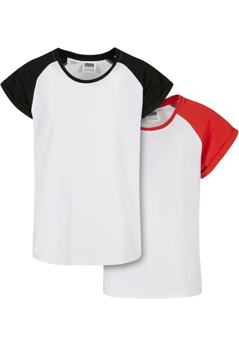 UC Girls Contrast Raglan Tee 2-Pack