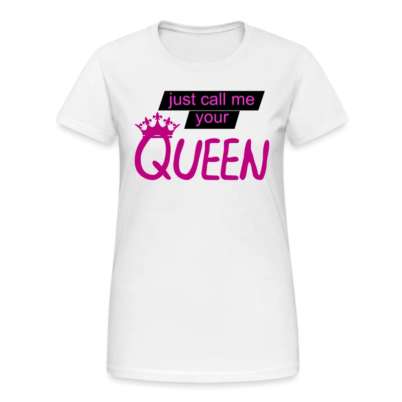 Damen T-Shirt Mädelsabend Party Fashion Rundhals Queen Top Streetwear