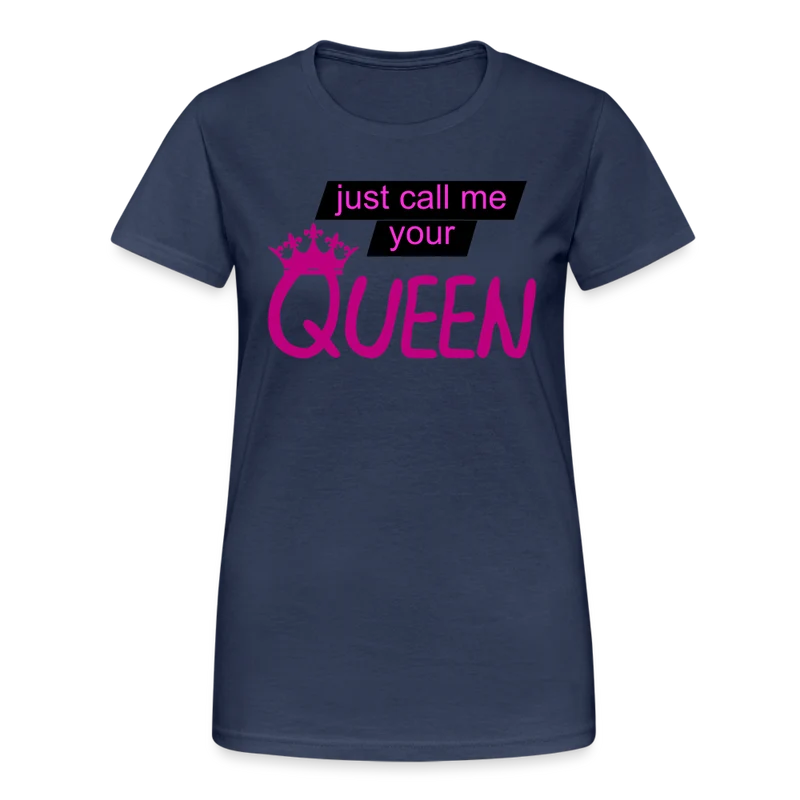 Damen T-Shirt Mädelsabend Party Fashion Rundhals Queen Top Streetwear