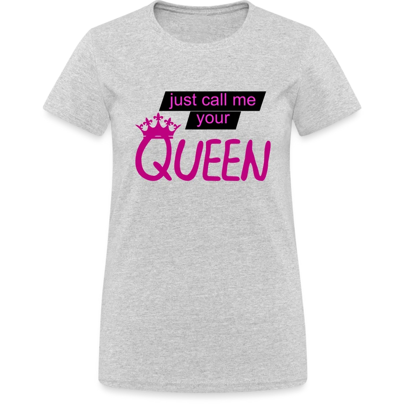 Damen T-Shirt Mädelsabend Party Fashion Rundhals Queen Top Streetwear