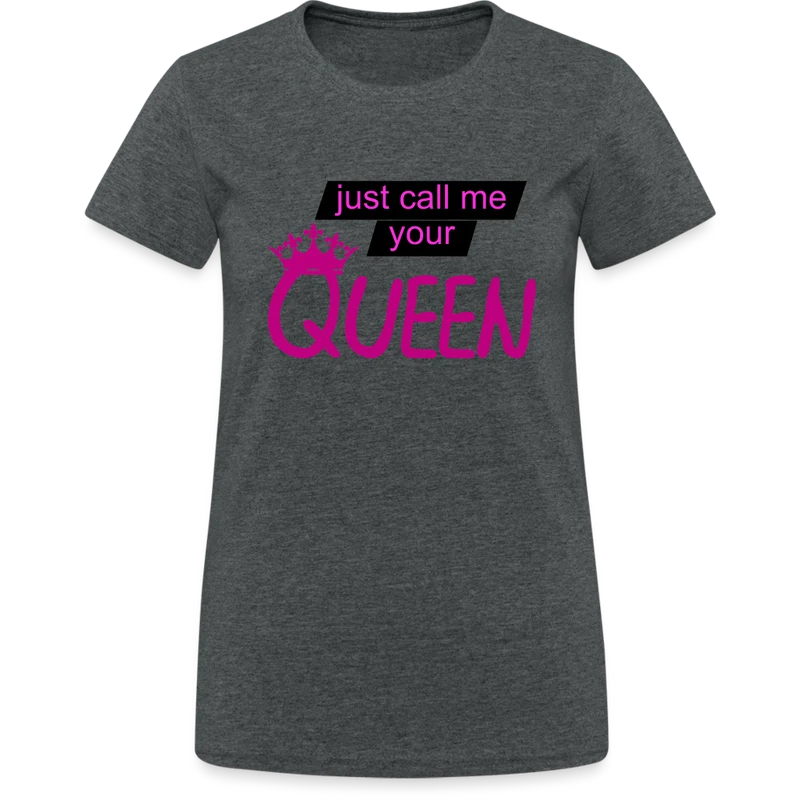 Damen T-Shirt Mädelsabend Party Fashion Rundhals Queen Top Streetwear