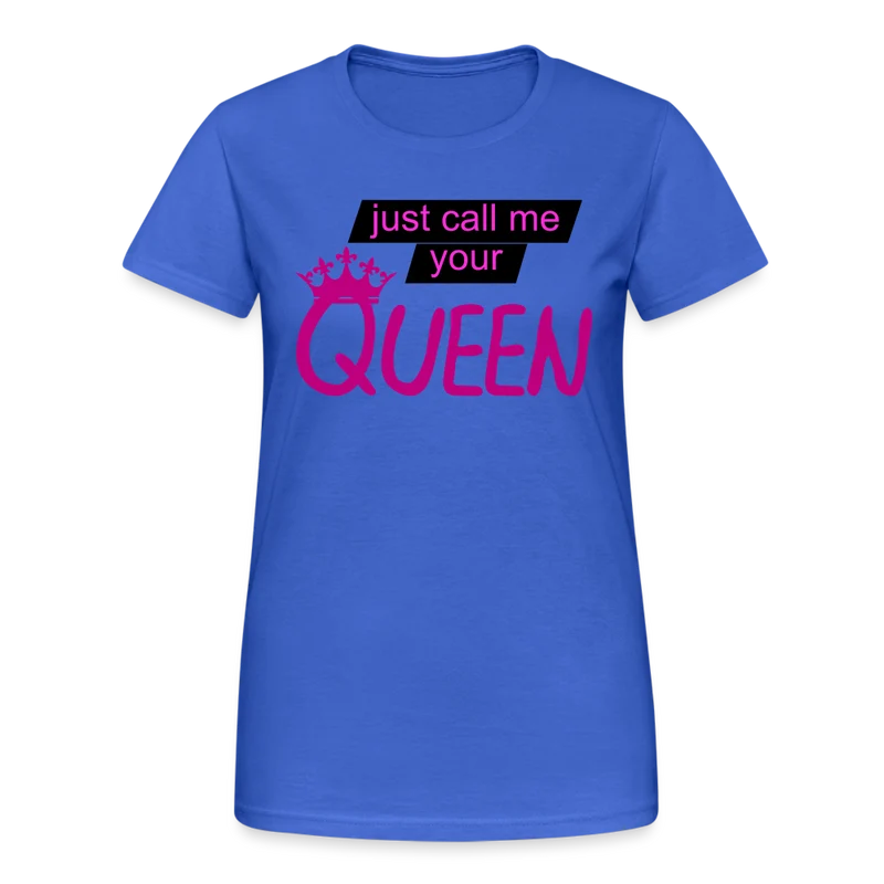 Damen T-Shirt Mädelsabend Party Fashion Rundhals Queen Top Streetwear