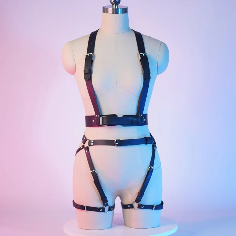 Sexy Harness Kette BH Gürtel Toys Punk Goth Frauen Bdsm Bondage Dessous