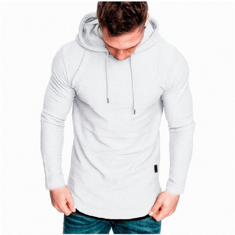 Herren langärmliger Kapuzenpullover Sweatjacke Pullover Hoodie Sweatshirt