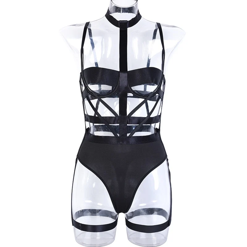 Sexy Harness Kette BH Gürtel Toys Punk Goth Frauen Bdsm Bondage Dessous