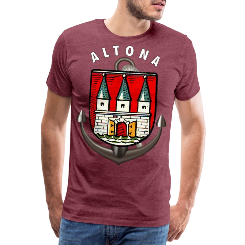 Herren Fashion ALTONA T-Shirt Rundhals Unisex Streetwear