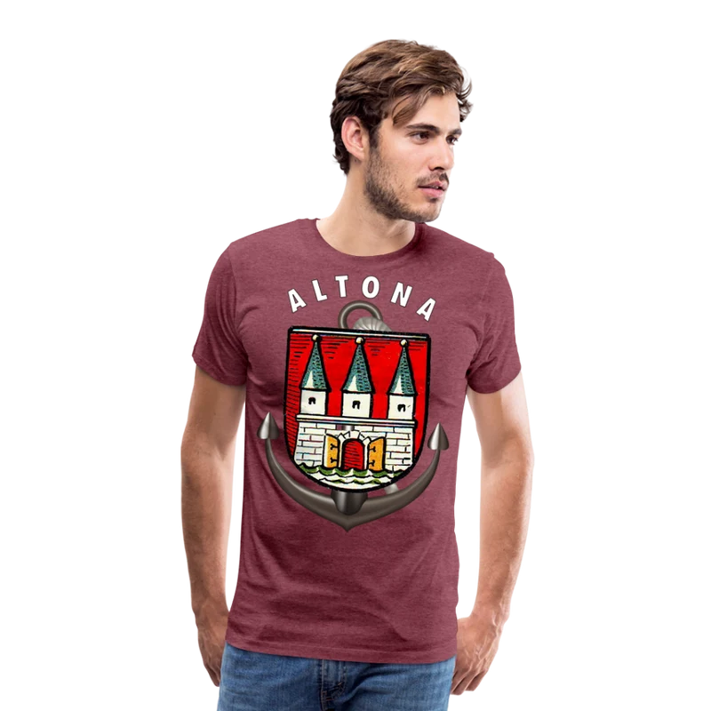 Herren Fashion ALTONA T-Shirt Rundhals Unisex Streetwear
