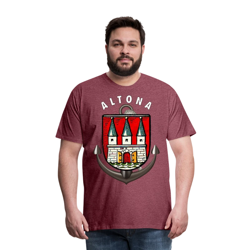 Herren Fashion ALTONA T-Shirt Rundhals Unisex Streetwear