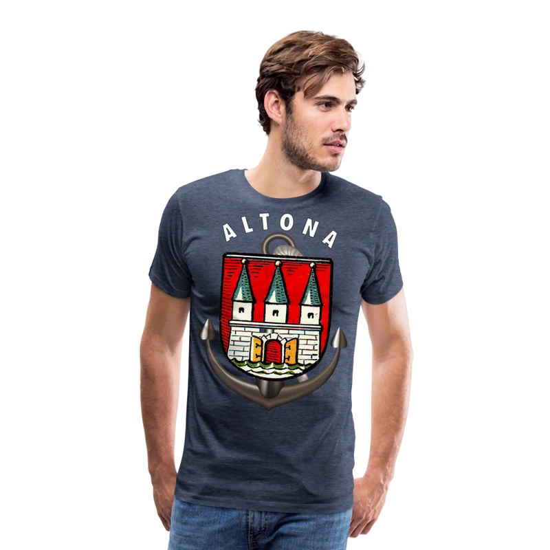 Herren Fashion ALTONA T-Shirt Rundhals Unisex Streetwear