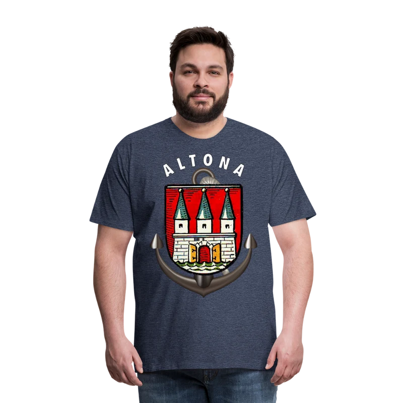 Herren Fashion ALTONA T-Shirt Rundhals Unisex Streetwear