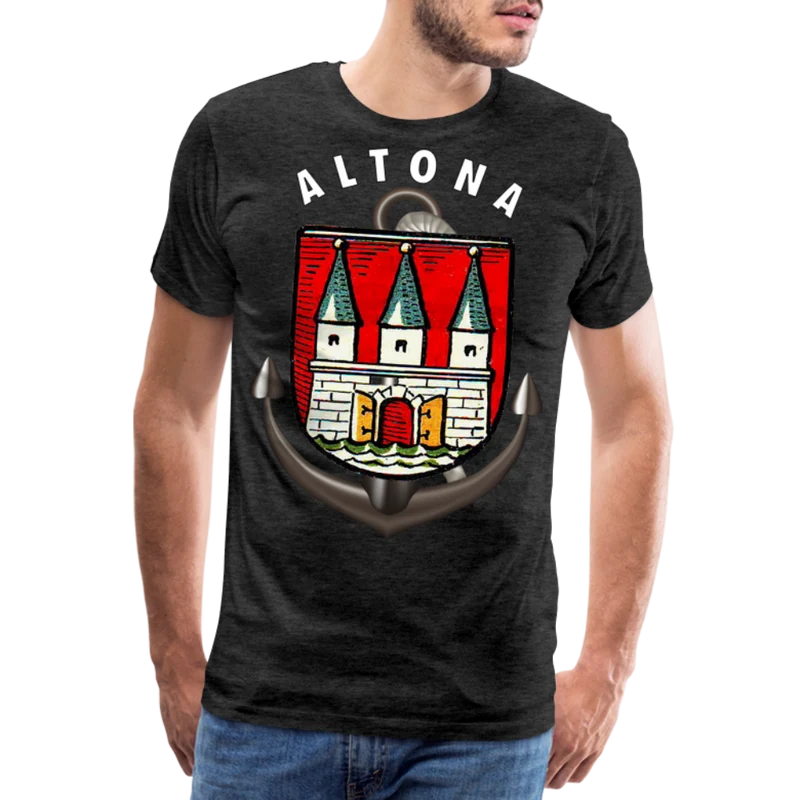 Herren Fashion ALTONA T-Shirt Rundhals Unisex Streetwear
