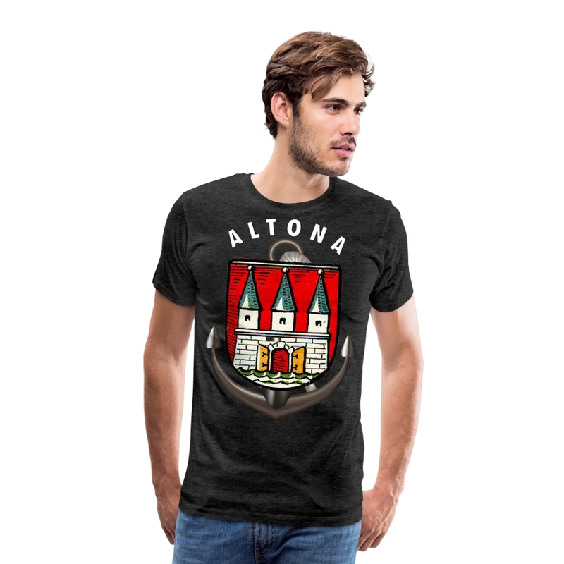 Herren Fashion ALTONA T-Shirt Rundhals Unisex Streetwear