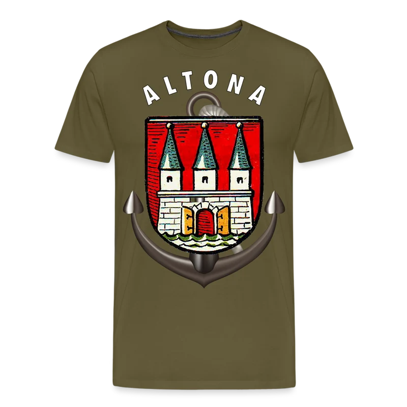 Herren Fashion ALTONA T-Shirt Rundhals Unisex Streetwear