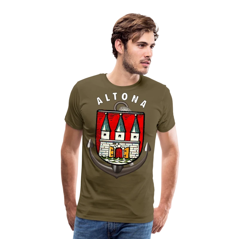 Herren Fashion ALTONA T-Shirt Rundhals Unisex Streetwear